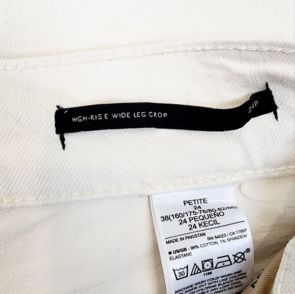 Banana Republic High Rise Wide Leg Crop Jeans Pants - Picture 9 of 12